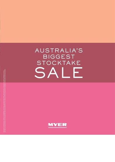 Myer Catalogue Stocktake Sale 31 May - 3 Jul 2016