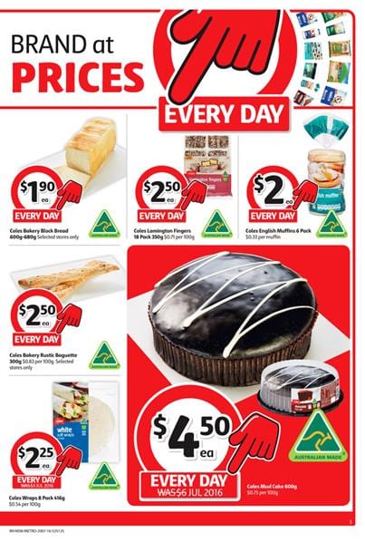 Coles Catalogue Every Day Prices 20 - 26 Jul - 16 - 2
