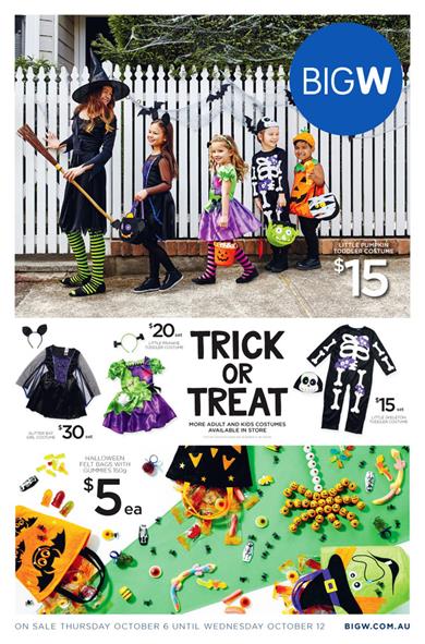 Big W Catalogue Halloween 2016 Deals