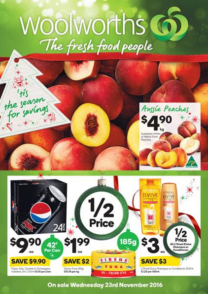 Woolworths Catalogue Christmas Deals 23 - 29 November 2016