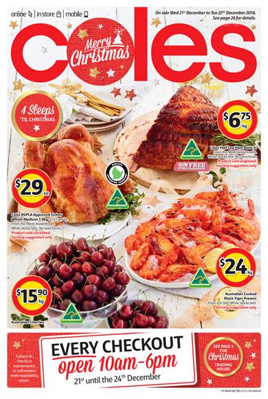 Coles Catalogue Christmas Food 2016