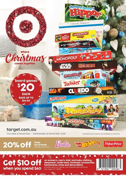 Target Catalogue Christmas 8 - 14 December 2016