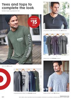 Target Catalogue Mens Clothing 3 May 2017