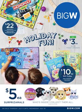 Big W Catalogue Holiday Entertainment 19 July 2017