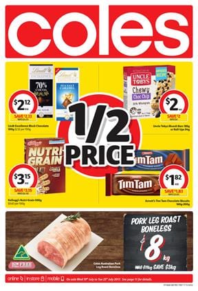 Coles Catalogue Grocery Deals 19 - 25 July 2017