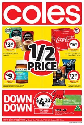 Coles Catalogue Grocery Deals 5 - 11 July 2017