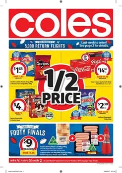 Coles Catalogue Grocery 27 Sep - 4 Oct 2017