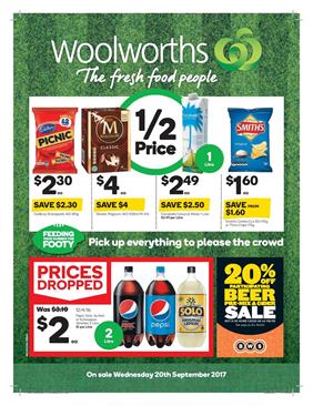Woolworths Catalogue Footy Finals 20 - 26 September 2017