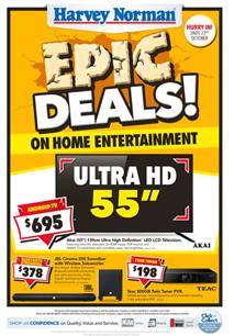 Harvey Norman Catalogue Epic Deals October TVs