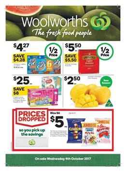 Woolworths Catalogue Deals 4 - 10 October 2017