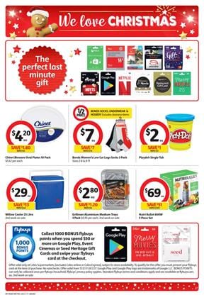 Coles Catalogue Last Minute Gifts 20 - 26 December 2017
