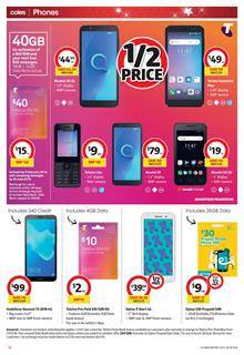 Coles Catalogue Mobile Phone Deals 19 - 24 Dec 2018