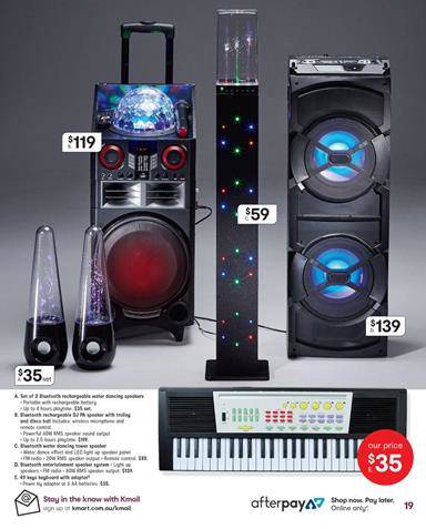 Kmart Catalogue Bluetooth Rechargeable 