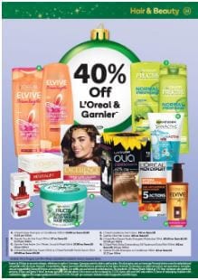 40% off Garnier and L'Oreal at Woolworths This Week