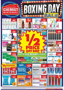 Chemist Warehouse Boxing Day Sale 2019
