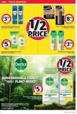 Coles Dettol Half-Price Sale and Cleaning Supplies 20 - 26 Nov 2019