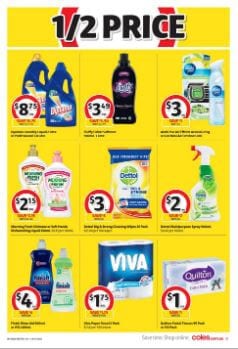 Coles Half-Price Cleaning Supplies