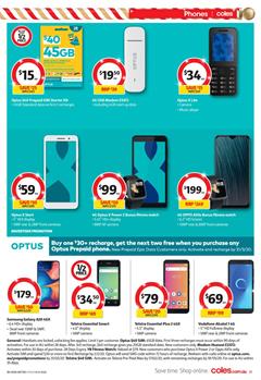 Optus X Lite Prepaid Mobile Phone $34 At Coles Catalogue Sale