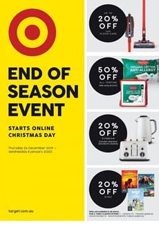 Target Boxing Day Sale 20 Dec 2019 - 8 Jan 2020