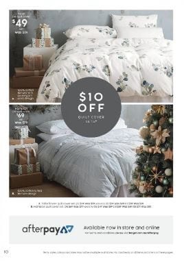 Target Catalogue Christmas Bedroom Sale Nov 2019