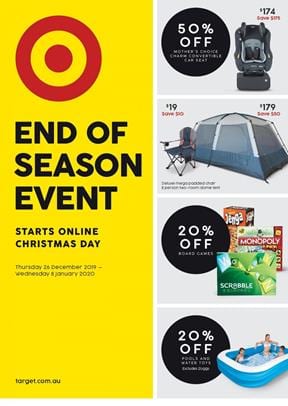Target Tent Deal 26 Dec - 8 Jan | Catalogue Sale