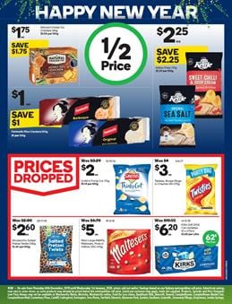 Woolworths Catalogue New Year Snacks 26 Dec - 1 Jan