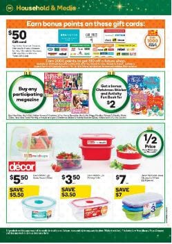 Woolworths Catalogue Gift Cards 20 - 26 Nov 2019