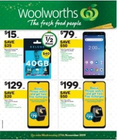 Woolworths Telco Catalogue Deals 27 Nov - 3 Dec 2019