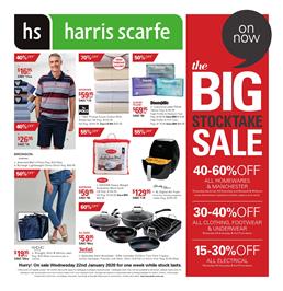 Harris Scarfe Catalogue Stocktake 22 - 29 Jan 2020