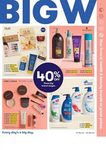 Big W Catalogue Cosmetic Sale 12 - 25 Mar 2020