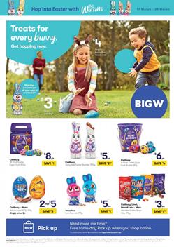 Big W Easter 1-Page Catalogue 17 - 25 Mar 2020