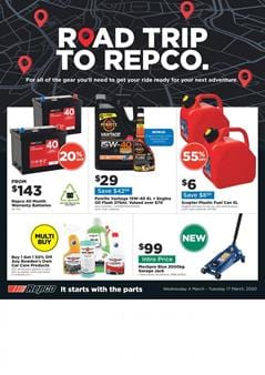 Repco Catalogue Sale 4 - 17 Mar 2020