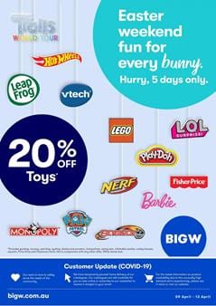Big W Easter Toy Sale Starts Today