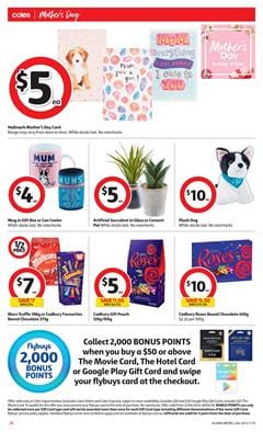 Coles Mother's Day Gifts 22 - 28 Apr 2020