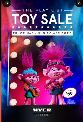 Myer Catalogue Toy Sale April 2020