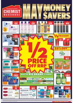 Chemist Warehouse Catalogue Half-Price Vitamins May 2020