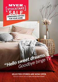 Myer Catalogue Stocktake Bedroom Sale Jun 2020