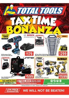 Total Tools Catalogue Tax Time Bonanza