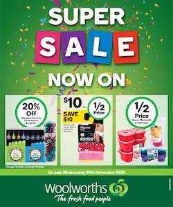Woolworths Super Sale Online Only