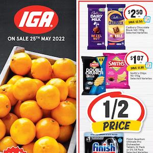 Coles Woolworths and IGA Catalogues 25 - 31 May 2022