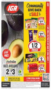 Coles Woolworths and IGA Catalogues 24 - 30 Aug 2022