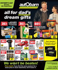 Autobarn Catalogue August 25 - September 8, 2026 All For Dad's Dream Gifts