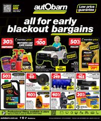 Autobarn Catalogue November 11 - December 2, 2025 All For Early Blackout Bargains