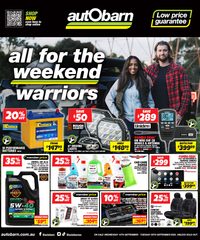 Autobarn Catalogue September 9 - 30, 2025 All For The Weekend Warriors