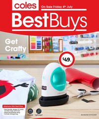 Coles Catalogue July 4 - 17, 2025 Best Buys - Get Crafty