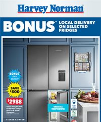 Harvey Norman Catalogue BONUS Local Delivery on Selected Fridges September 11 - 21, 2025