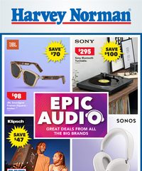 Harvey Norman Catalogue Epic Audio August 1 - 13, 2025