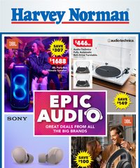 Harvey Norman Catalogue Epic Audio October 11 - 20, 2025