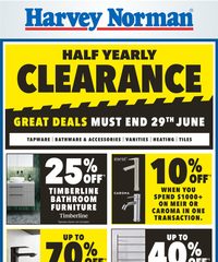 Harvey Norman Catalogue HN June Bathroom & Tile Clearance June 1 - 30, 2025