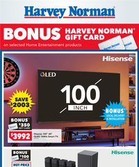 Harvey Norman Catalogue TV/AV Bonus Gift Card August 13 - 22, 2025